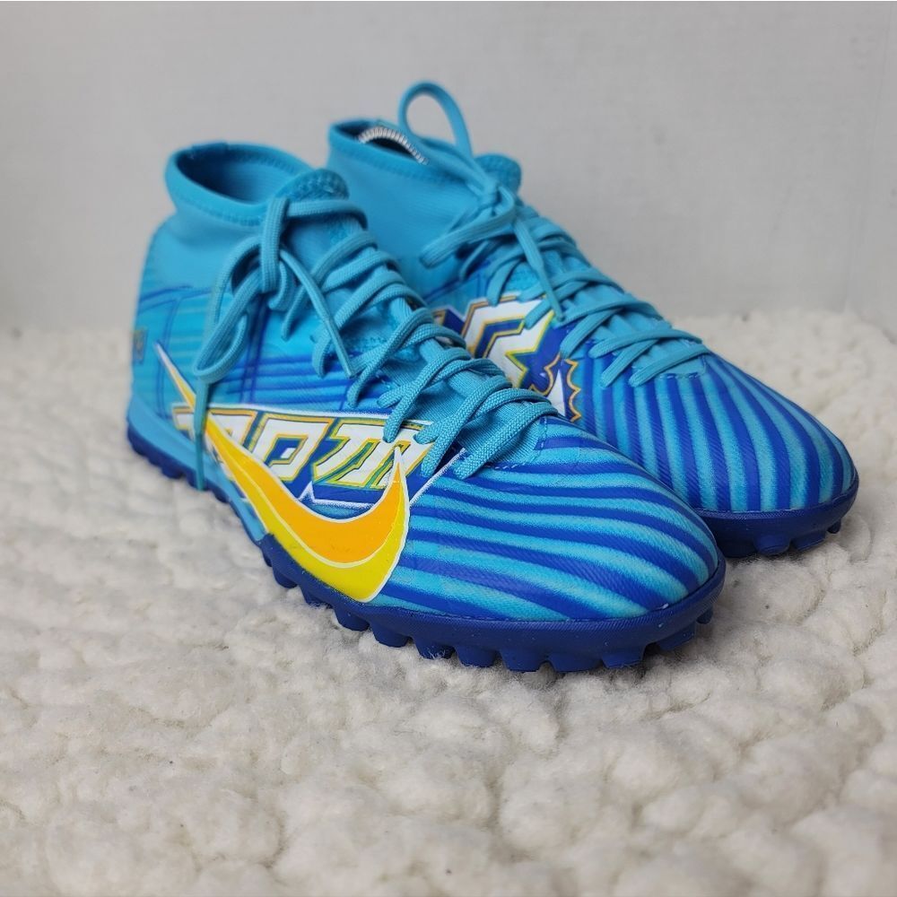 Nike Air Zoom Mercurial Vapor 15 TF Kylian Mbappé Turf Soccer Shoes US 6.5 DJ093